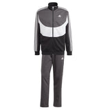 adidas Hombre Colorblock Track Suit, Black/White/Grey Six, S