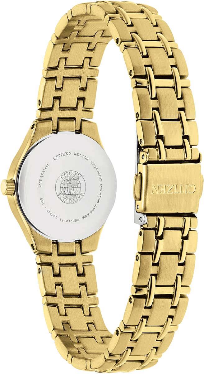 Citizen Reloj Analógico para Mujer de Cuarzo con Correa en Acero Inoxidable EW1262-55P