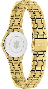 Citizen Reloj Analógico para Mujer de Cuarzo con Correa en Acero Inoxidable EW1262-55P
