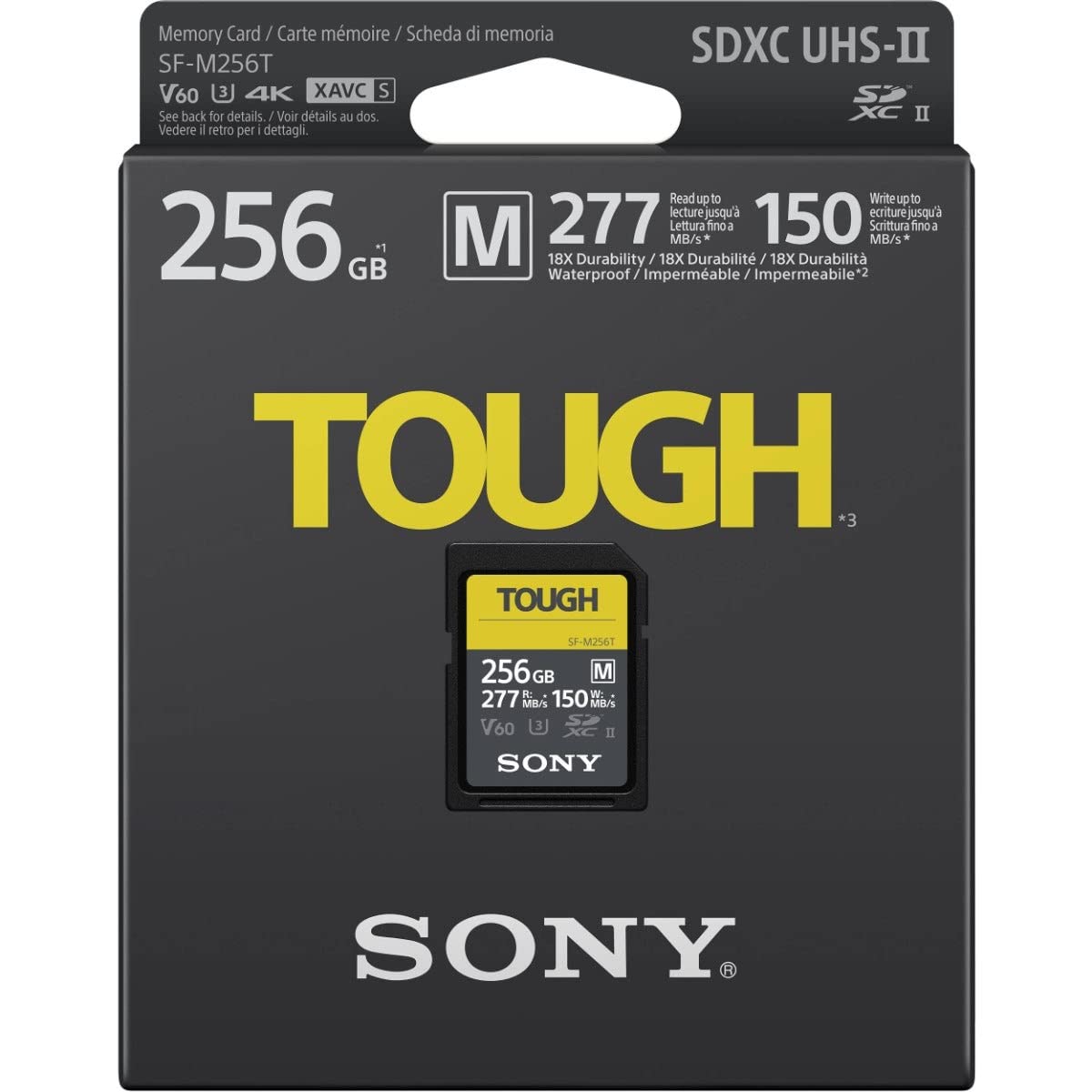 Sony Tough - Tarjeta SD de memoria flash 256 GB