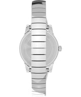 Timex Main Street TW2Y39400 - Reloj de Mujer 25 mm, Brazalete Extensible de Acero Inoxidable en Tono Plateado, Esfera Azul y Caja en Tono Plateado