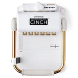 WRMK 60001185 Universal Cinch Máquina de encuadernación profesional, 20 tipos de encuadernaciones, guía de calibración y regla de centrado, blanco y dorado