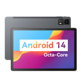 BWJBSW Tablet Android 10.95 Pulgadas HD, 4 GB de RAM, 128 GB, con Altavoces estéreo Quad 8000 mAh, Negro, Wi-Fi, Bluetooth, Type-C