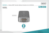 DIGITUS DS-55320 Click & Present Mini - Transmisor HDMI para ampliación - Unidad transmisora HDMI para DS-55319 - No Requiere Controladores - True Plug & Play - Plata/Negro