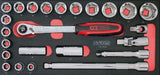KS Tools 714.0330 Composición de 354 herramientas pl 8 cajones para carro