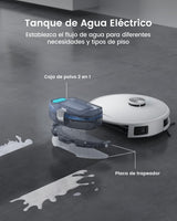 LEFANT M1 2 en 1 Robot Aspirador y Fregasuelos, 4000Pa, Navegación dToF, 200min, Auto-Recarga, WiFi, 8 Zonas No-Go, Ideal para Pelo de Mascotas/Alfombras