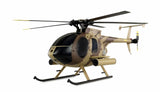 Amewi 25336 AFX MD500E - Helicóptero militar, sin escobillas, 4 canales, 325 mm, 6 G, RTF, color marrón