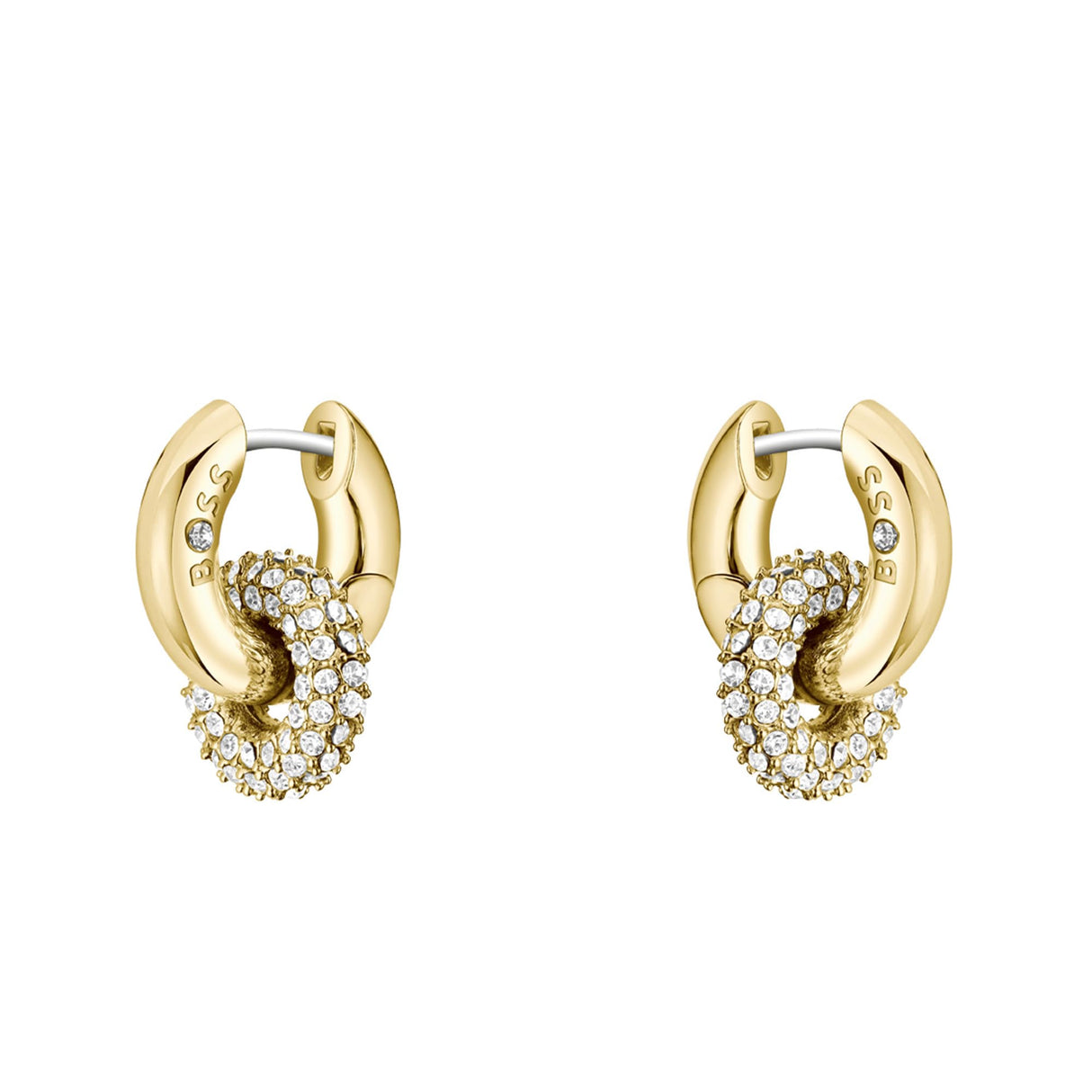 BOSS Jewelry Pendientes para Mujer Colección LIVE PRECIOUS en Oro Amarillo con Cristales - 1580759