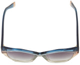 Furla, SUNGLASSES, SFU885V-54-0BLV, SHINY BLUE GRAD.GREEN, Female