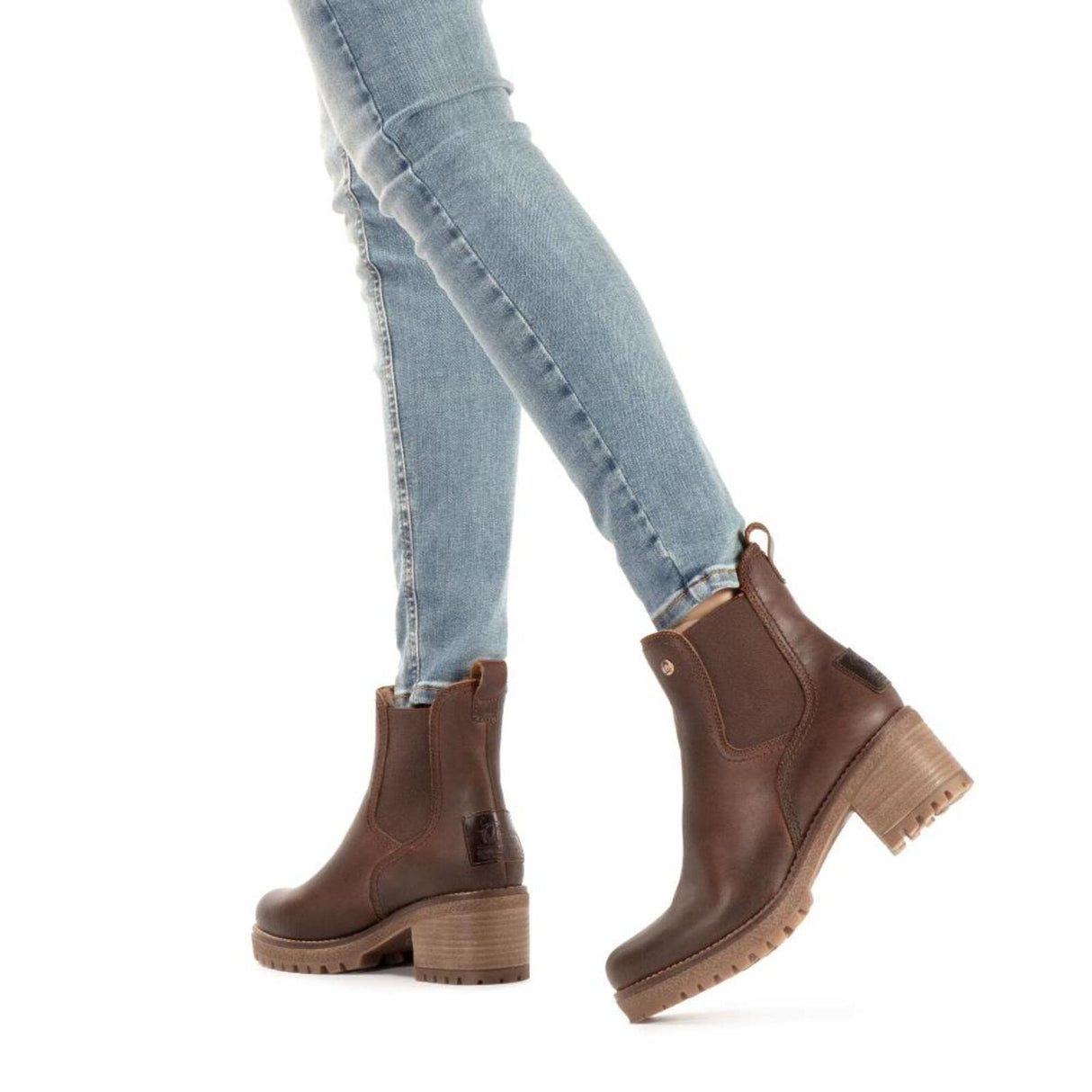 Panama Jack Pia, Bota Chelsea Mujer, Cuero, 38 EU