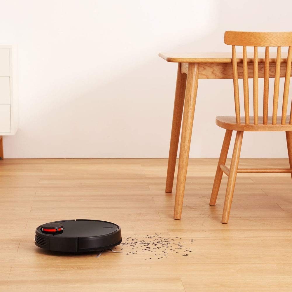 Xiaomi Mi Robot Aspiradora Mop Pro, potencia de succión 2100Pa autonomía 110min 180m², detección obstáculos, planificación rutas, muros virtuales, comando de voz y a través de la aplicación - Negro