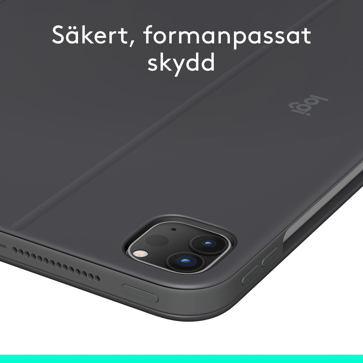 Logitech Combo Touch Funda con Teclado para iPad Pro de 11 Pulgadas (M4)(2024) - Teclado retroiluminado Desmontable con Soporte, Escritura cómoda, Modo Multiuso - Grafito, QWERTY Layout