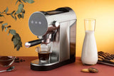 JATA JECA2300 - Cafetera Express Manual 1360 W. Presión 20 Bares. Brazo Portafiltros con Doble Salida. Espresso. Vaporizador. Calientatazas. Depósito extraíble de 0,9 L