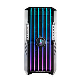 Cooler Master HAF 700 EVO Caja PC - Full Tower, Admite E-ATX, 5 Fans Preinstalados, Soportes de Radiador Giratorios, High-Airflow Cooling, Display LCD Real-Time, Aspas ARGB Edge-Lit