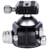Rollei T7S Markt II - Trípode Profesional de 360 Grados con fricción, Capacidad de Carga de 26 kg, Escala para Tomas panorámicas y 2 Niveles de Burbuja, Incluye Placa de liberación rápida Compatible