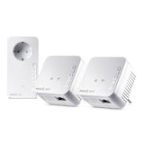 devolo Adaptador WLAN Powerline 8578, mini kit multihabitación WiFi Magic 1, hasta 1200 Mbps, amplificador WLAN Mesh, 2 conexiones LAN, dLAN 2.0, blanco