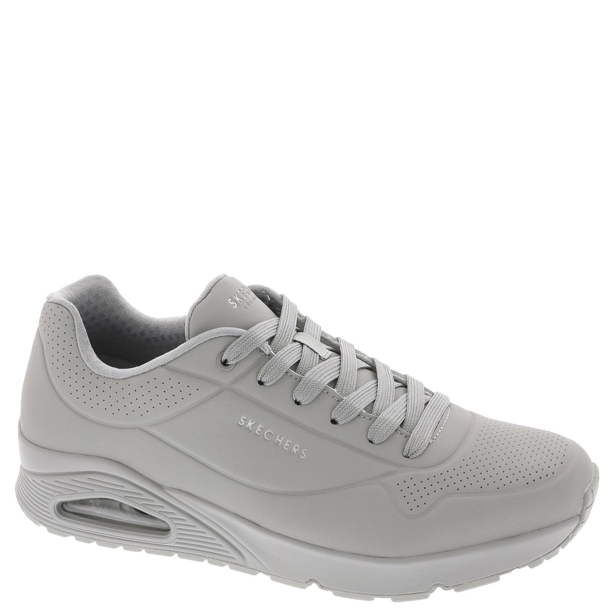 Skechers Uno Stand On Air, Zapatillas Hombre, Light Grey Durabuck Mesh, 48.5 EU