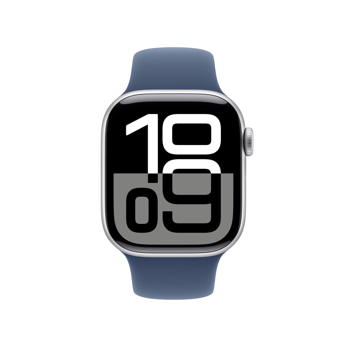 Apple Watch Series 10 GPS + Cellular Smartwatch con Caja de Aluminio Plata de 42 mm y Correa Deportiva Azul Denim - Talla S/M. Monitor de entreno, App ECG, Pantalla Retina Siempre Activa