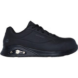 Skechers Uno Sr Doltin, Botas de construcción Hombre, Black Synthetic, 42 EU