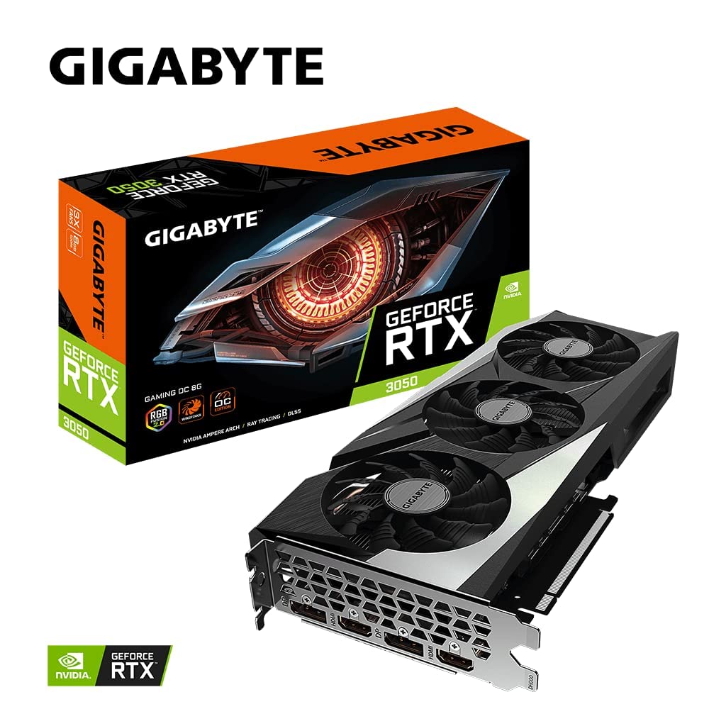 Gigabyte Tarjeta Grafica RTX 3050 Gaming OC 8GB