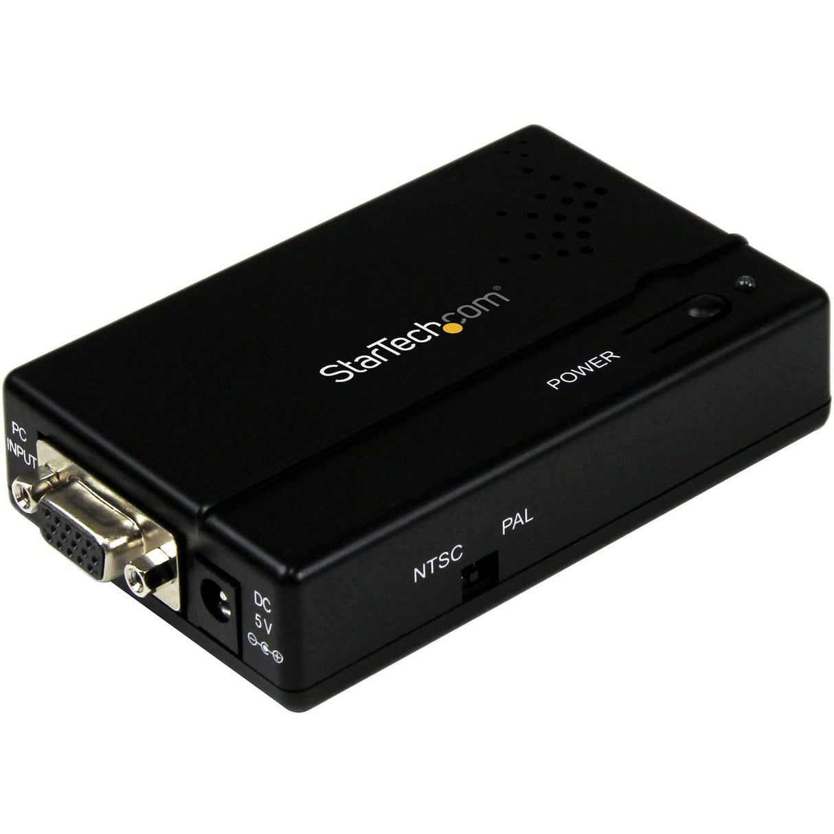 Startech VGA2VID - Conversor de VGA HD15 a vídeo Compuesto RCA o S-Video (Composite, convertidor PC a TV, 1600x1200)