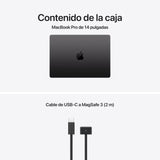 Apple MacBook Pro Portátil de 14,2" con M5,CPU de 10 núcleos y GPU de 10 núcleos: Creado para Apple Intelligence, Pantalla Liquid Retina XDR y 16 GB de Memoria unificada, 1TB; Negro Espacial