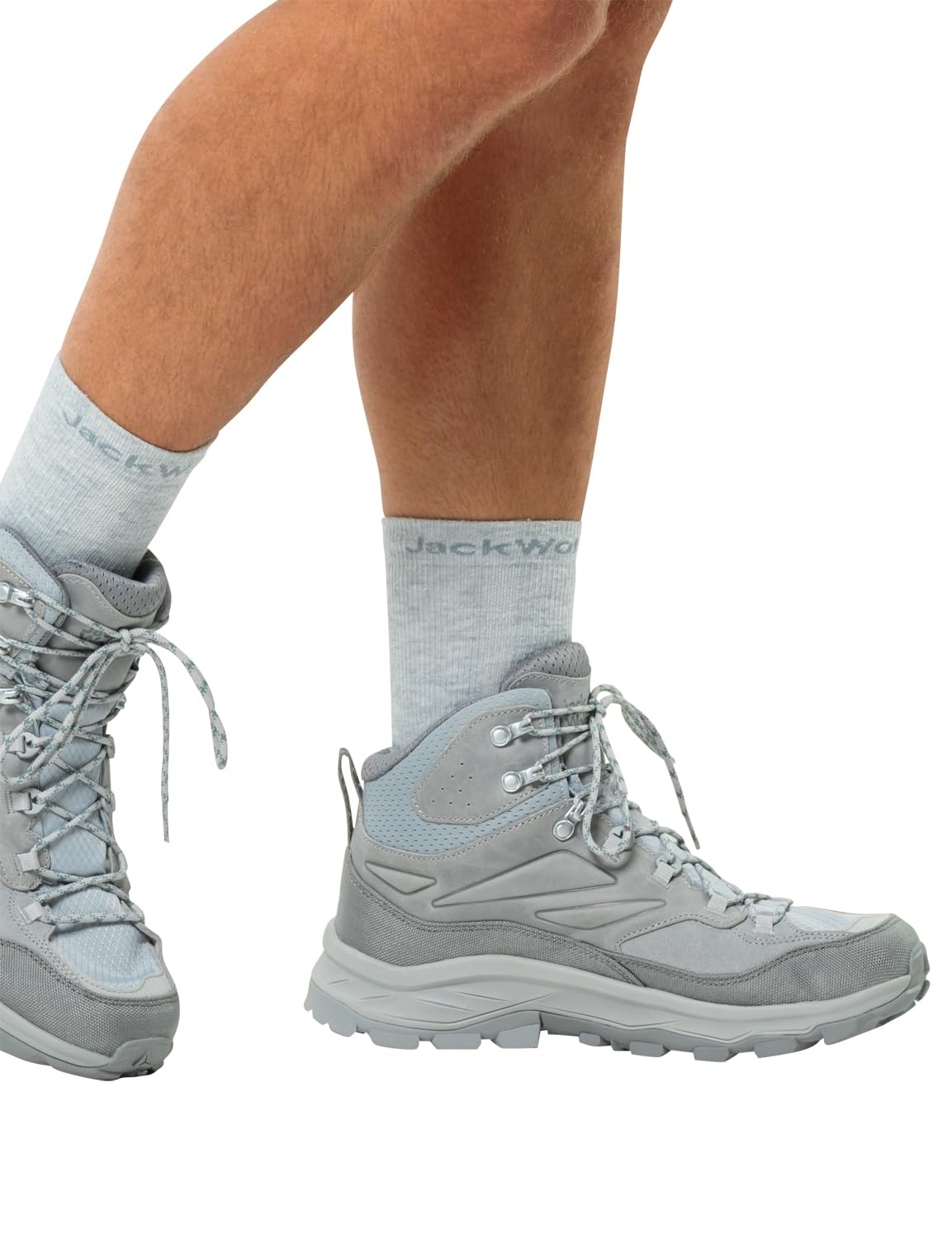Jack Wolfskin CYROX Texapore Mid M, Zapatillas para Caminar Hombre, Gris, 39.5 EU