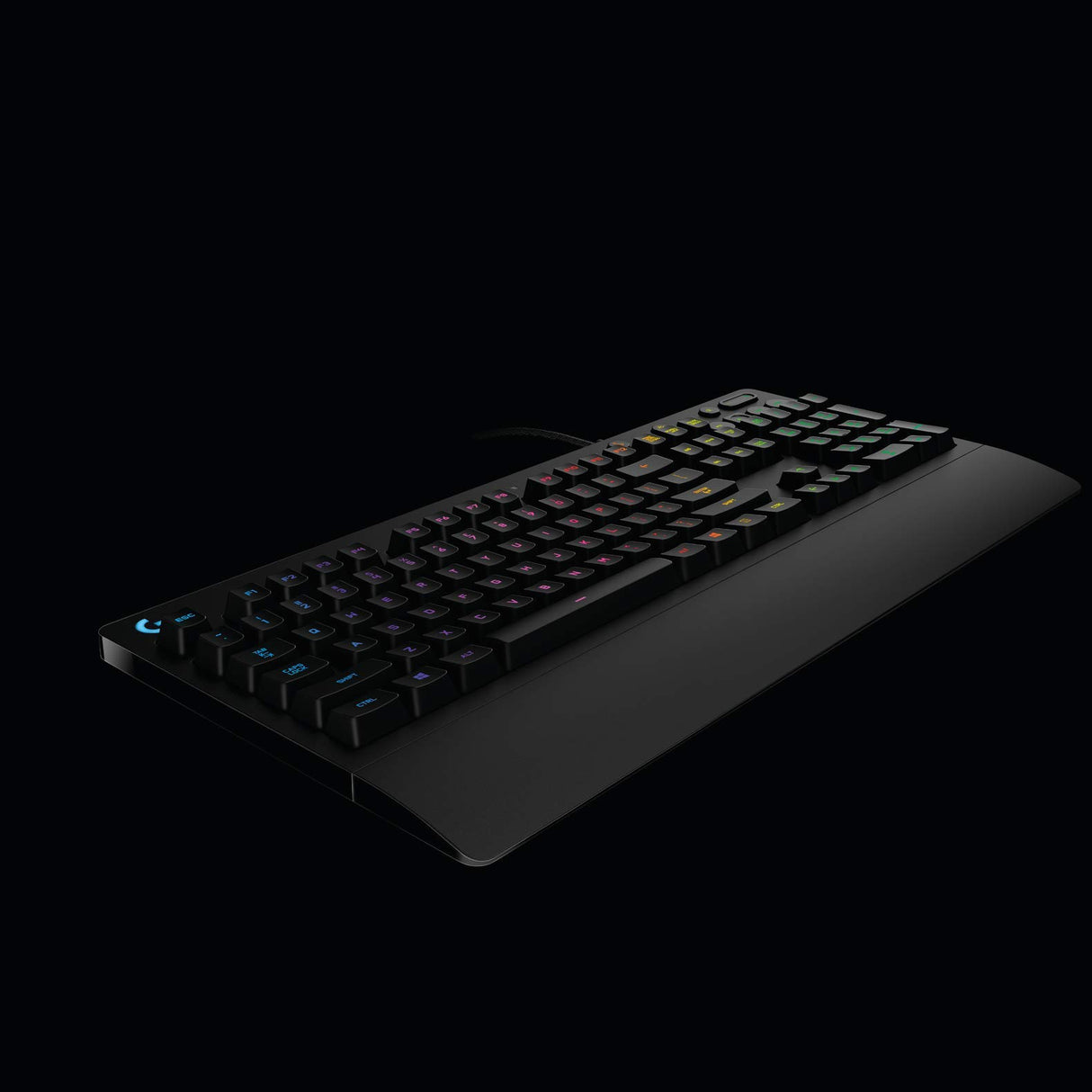 G213 Prodigy Gaming Keyboard, LIGHTSYNC RGB, Mech-Dome Llaves, Resistente a derrames, Botones Multimedia, AZERTY Belga Layout - Negro