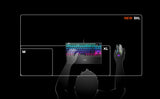 SteelSeries QcK Prism 3XL - Alfombrilla de ratón para juegos - Iluminación RGB de 2 zonas - Iluminación de eventos en tiempo real - Optimizada para sensores de juego - Tamaño 3XL (1220mmx590mmx2mm)