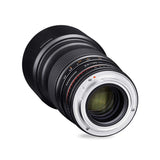 Samyang F1112209101 - Objetivo fotográfico DSLR para Micro Cuatro Tercios (Distancia Focal Fija 135mm, Apertura f/2-22 ED UMC, diámetro Filtro: 77mm), Negro