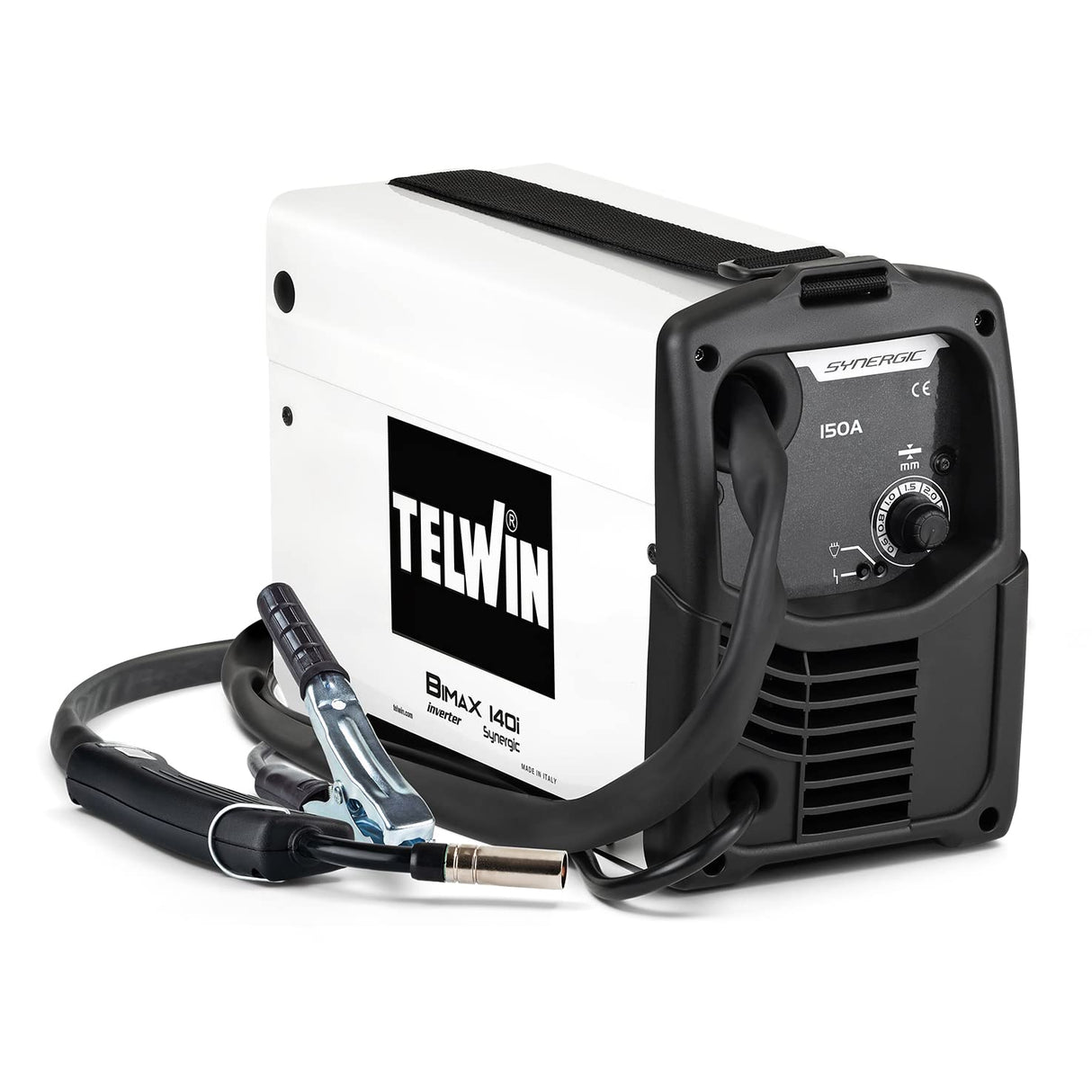 Telwin Bimax 140i Synergic soldadora inverter de hilo FLUX sin gas con antorcha, 150A
