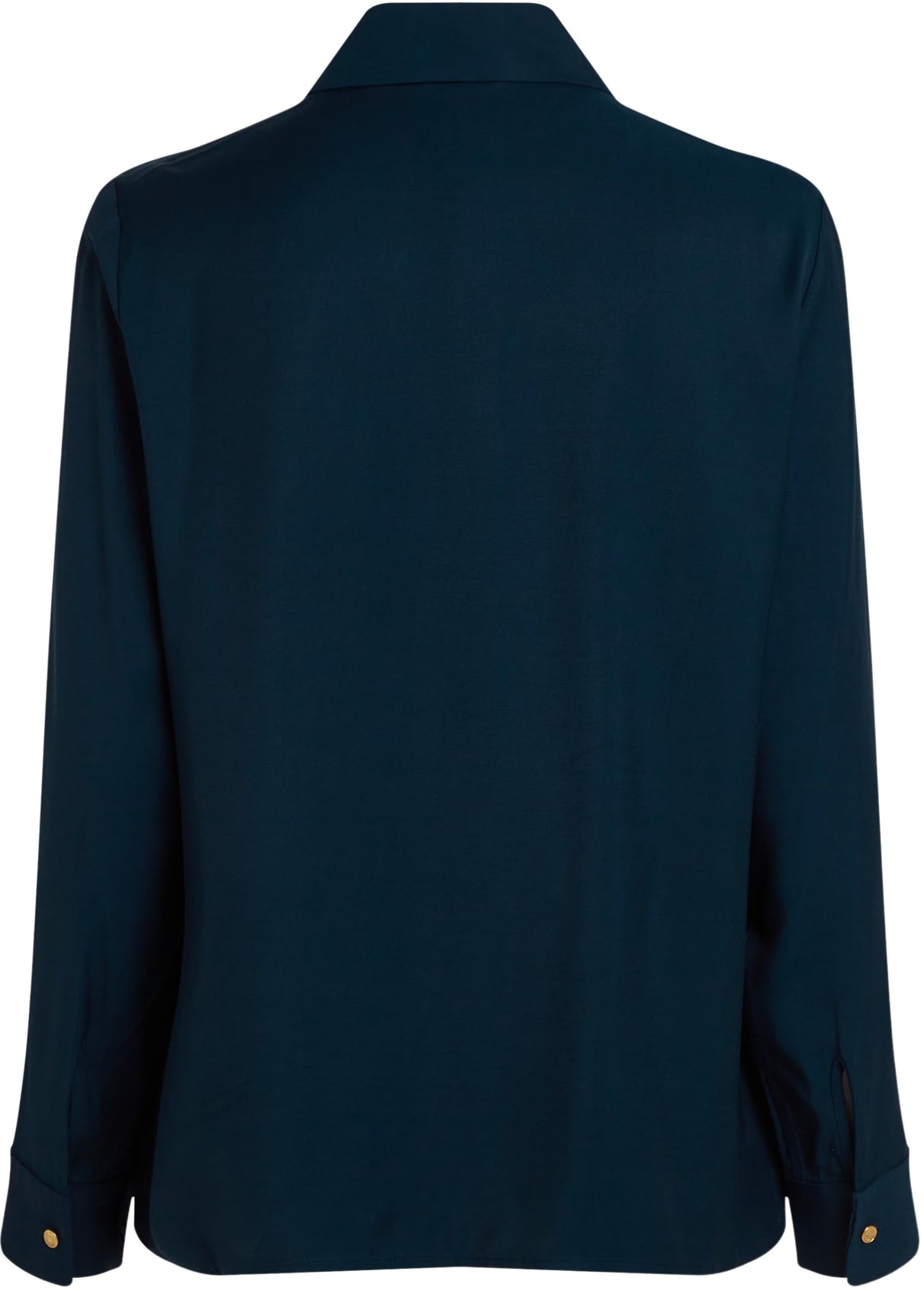 Tommy Hilfiger Camisa Mujer Soft Viscose Regular Fit, Azul (Dark Night Navy), 38