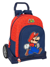 Safta SUPER MARIO TRICK - Mochila Escolar, Espalda Ergonómica, con Carro Evolution, Ideal para Niños de Diferentes Edades, Cómoda y Versátil, Calidad y Resistencia, 32x15x42 cm