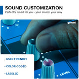 Gemini Sound GEM-05USB Mezclador analógico de 5 canales compacto que incluye un canal de micrófono de baja ruido, EQ de 2 bandas, reproducción USB de dispositivos USB y transmisión de Bluetooth