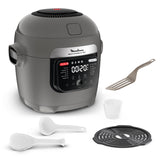 Moulinex Multicook Fry - Multicocina y aire freidora (12 programas, 6 L, gris, espátula incluida YY5553FB