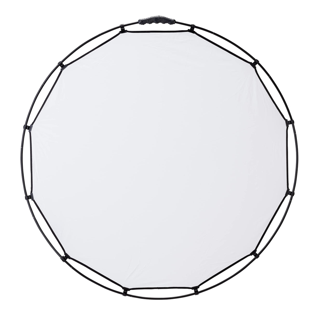 Manfrotto HaloCompact Plus Diffuser 98 cm / 38 pulg. Difusor Circular 2 Stop - Tecnología RapidExoframe, Bastidor de Aluminio Colapsable - LL LR3333, Plata/Blanco