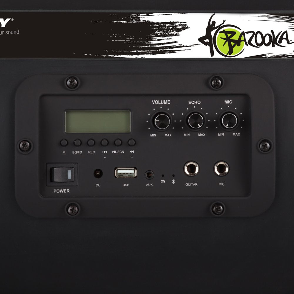 XX. Y P de 137j Altavoz Bluetooth Boom Box (NFC) con Radio FM Integrado, Entrada de batería/Audio para micrófono/Instrumento Musical/Reproductor MP3/Puerto USB Negro