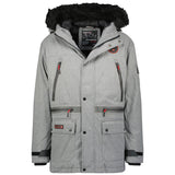 Geographical Norway Cayran Men Parka de Hombre, Gris Clair, XXL