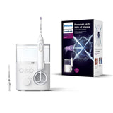 Philips Irrigador oral Sonicare Power Flosser 3000 con Tecnología Quad Stream Modelo HX3711/20,White,1 item,1.0 unidad, Blanco, con depósito