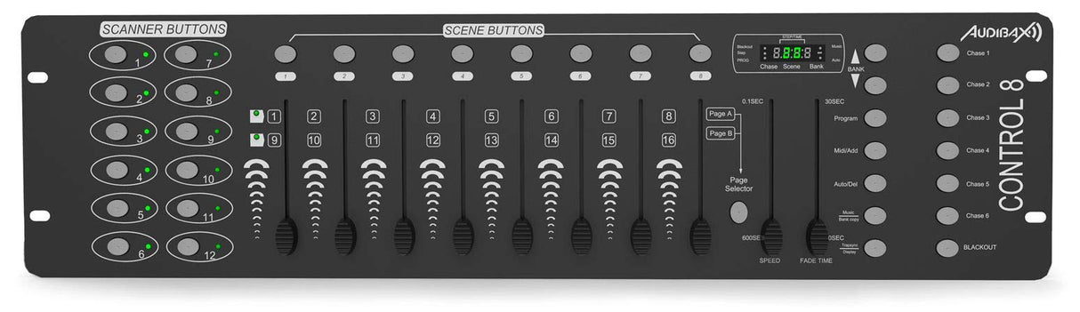 Audibax Control 8 Controlador Mesa DMX
