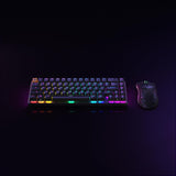 Glorious Gaming GMMK 2 Compact 65% - Teclado gaming mecánico, compacto TKL 65%, carcasa de aluminio, personalizable, keycaps dobles, switches Fox, RGB, distribuciones QWERTY español - Negro