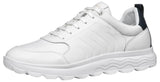 Geox U SPHERICA B, Zapatillas Hombre, White/Dk Navy, 43 EU