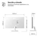 LG 27US500-W - Monitor 4K UltraHD, 27 Pulgadas, IPS, 3840 x 2160, HDMIx2 2.0, SuperResolution+, clasificación F, 60 Hz, 5 ms, Blanco