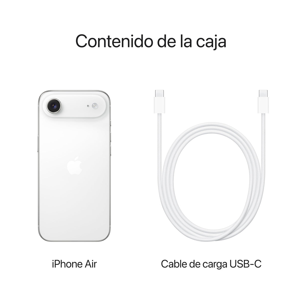 iPhone Air de 256 GB: El iPhone más Fino jamás Creado, Pantalla de 6,5 Pulgadas con Promotion hasta 120 Hz, Chip A19 Pro, cámara Frontal Center Stage, autonomía para el día Entero; Blanco Nube