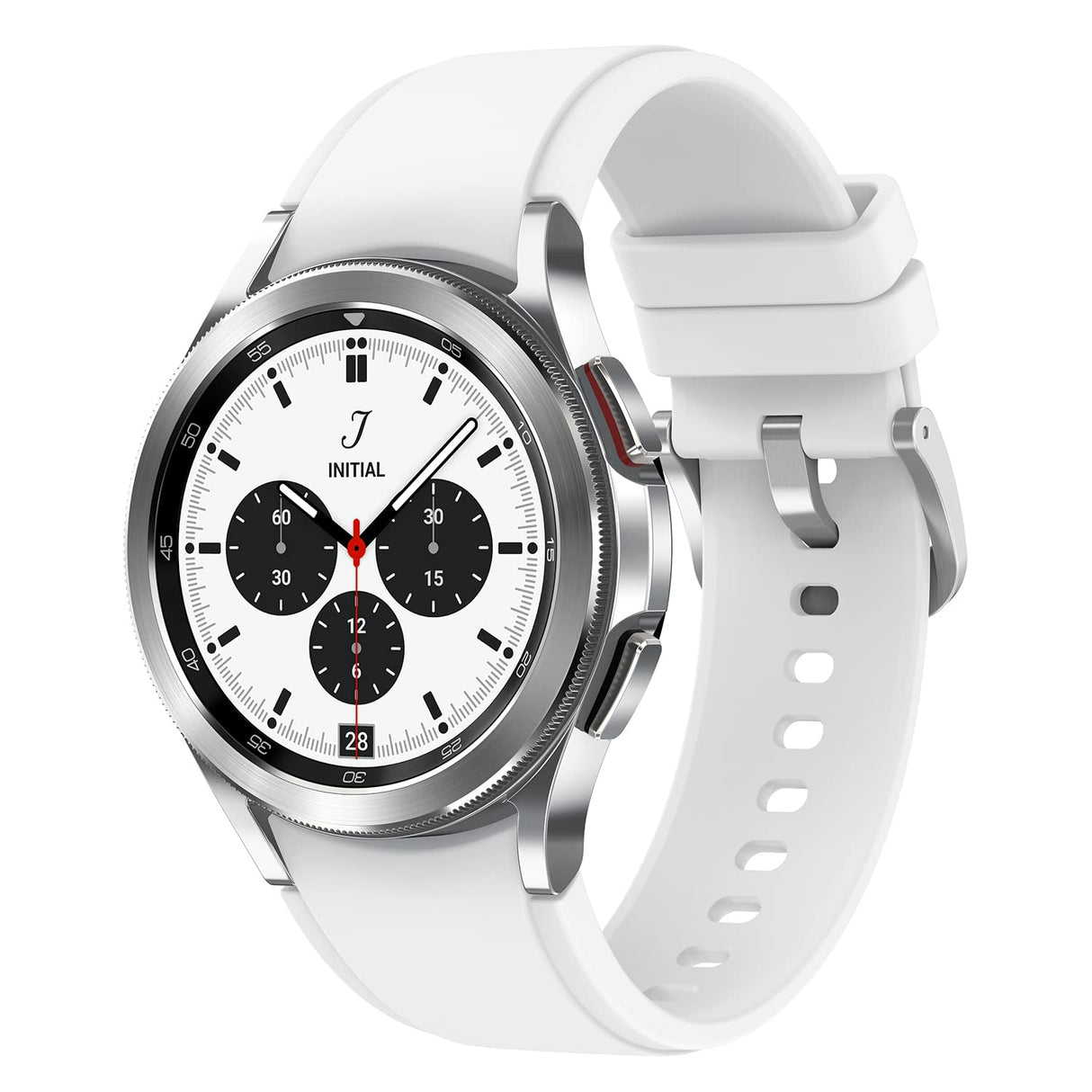 Samsung Galaxy Watch4 Classic – Smartwatch, Bisel Giratorio, Control de Salud, Seguimiento Deportivo, LTE, 42 mm, Color Plata (Version ES)