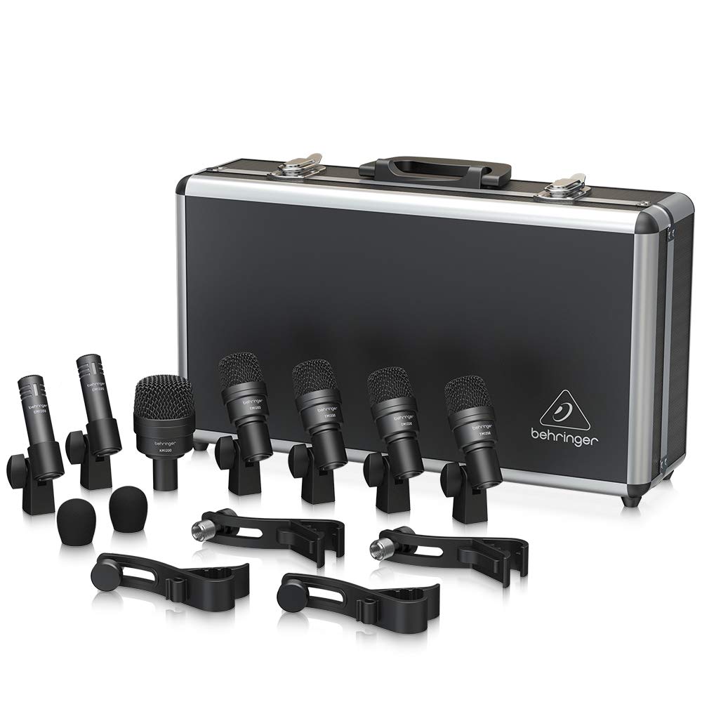 Behringer BC1200 Juego De Micrófono Profesional De 7 Piezas Para Batería Para Usos En Estudio Y En Directo