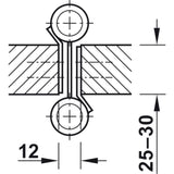 cyclingcolors 1x Par Bisagra de Puerta Vaivén Batiente de 180° con Resorte de Doble Acción para Puerta de Hasta 22 kg Western Saloon, Acero inoxidable
