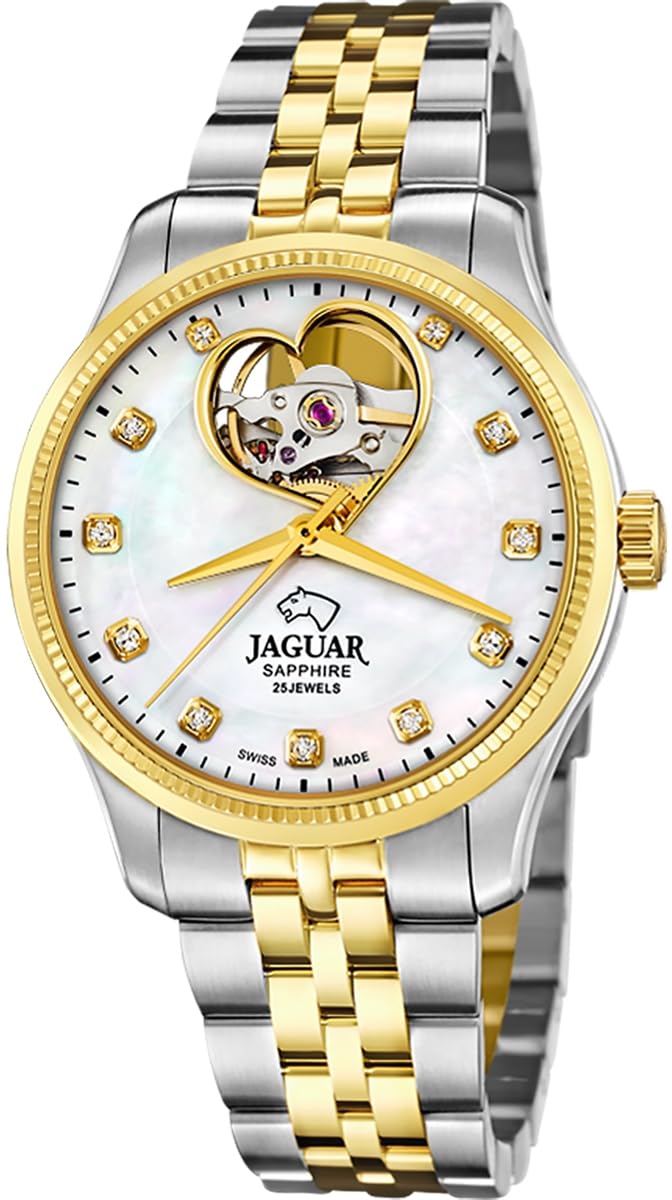 JAGUAR Reloj Mujer J995/1 Automatic Caja de Acero Inoxidable 316l Multi Correa de Acero Inoxidable 316l Multi