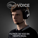Logitech G PRO X LIGHTSPEED Auriculares inalámbricos para gaming con tecnología de filtro Blue VO!CE, transductores Pro-G de 50mm, DTS Headphone: X 2.0, 20+ horas batería, PC, PS5, PS4, Switch - Negro