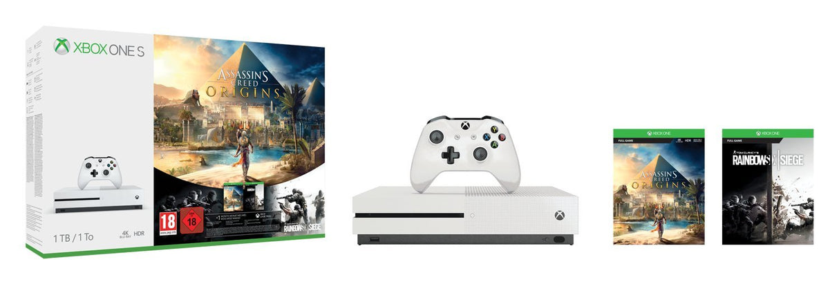 Xbox One S 1TB Console - Assassin's Creed Origins Bonus Bundle - Xbox One [Importación inglesa]